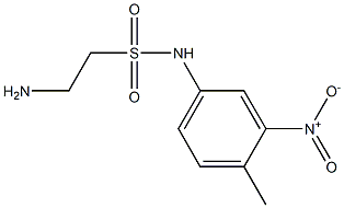 2-amino-N-(4-methyl-3-nitrophenyl)ethanesulfonamide Struktur