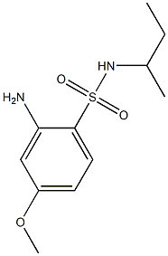 2-amino-N-(butan-2-yl)-4-methoxybenzene-1-sulfonamide Struktur