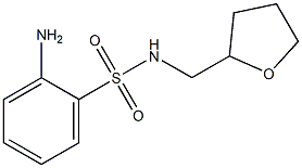 2-amino-N-(tetrahydrofuran-2-ylmethyl)benzenesulfonamide Struktur