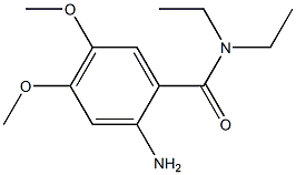 2-amino-N,N-diethyl-4,5-dimethoxybenzamide Struktur