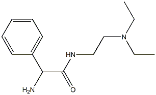 2-amino-N-[2-(diethylamino)ethyl]-2-phenylacetamide Struktur