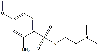 2-amino-N-[2-(dimethylamino)ethyl]-4-methoxybenzene-1-sulfonamide Struktur