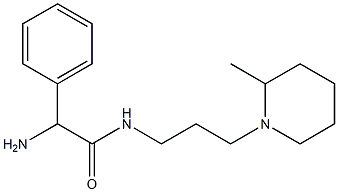 2-amino-N-[3-(2-methylpiperidin-1-yl)propyl]-2-phenylacetamide Struktur