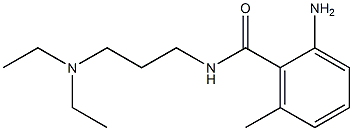 2-amino-N-[3-(diethylamino)propyl]-6-methylbenzamide Struktur