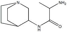 2-amino-N-1-azabicyclo[2.2.2]oct-3-ylpropanamide Struktur