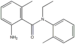 2-amino-N-ethyl-6-methyl-N-(2-methylphenyl)benzamide Struktur