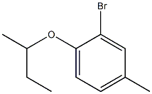 2-bromo-1-(butan-2-yloxy)-4-methylbenzene Struktur