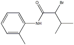 2-bromo-3-methyl-N-(2-methylphenyl)butanamide Struktur