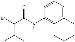 2-bromo-3-methyl-N-(5,6,7,8-tetrahydronaphthalen-1-yl)butanamide Struktur