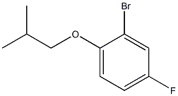 2-bromo-4-fluoro-1-isobutoxybenzene Struktur