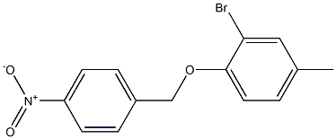 2-bromo-4-methyl-1-[(4-nitrophenyl)methoxy]benzene Struktur