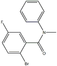 2-bromo-5-fluoro-N-methyl-N-phenylbenzamide Struktur