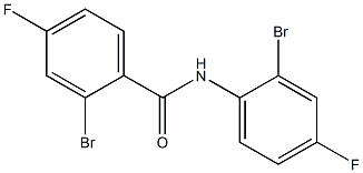 2-bromo-N-(2-bromo-4-fluorophenyl)-4-fluorobenzamide Struktur