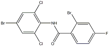 2-bromo-N-(4-bromo-2,6-dichlorophenyl)-4-fluorobenzamide Struktur