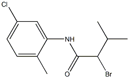 2-bromo-N-(5-chloro-2-methylphenyl)-3-methylbutanamide Struktur