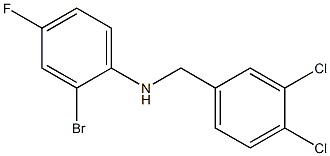 2-bromo-N-[(3,4-dichlorophenyl)methyl]-4-fluoroaniline Struktur