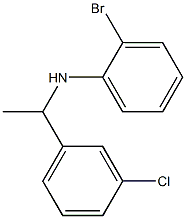 2-bromo-N-[1-(3-chlorophenyl)ethyl]aniline Struktur