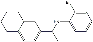 2-bromo-N-[1-(5,6,7,8-tetrahydronaphthalen-2-yl)ethyl]aniline Struktur