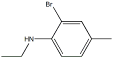 2-bromo-N-ethyl-4-methylaniline Struktur