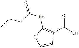 2-butanamidothiophene-3-carboxylic acid Struktur