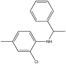 2-chloro-4-methyl-N-(1-phenylethyl)aniline Struktur