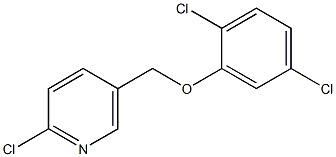 2-chloro-5-(2,5-dichlorophenoxymethyl)pyridine Struktur