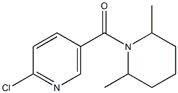 2-chloro-5-[(2,6-dimethylpiperidin-1-yl)carbonyl]pyridine Struktur