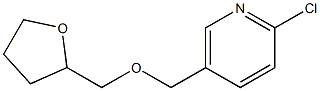 2-chloro-5-[(oxolan-2-ylmethoxy)methyl]pyridine Struktur