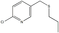 2-chloro-5-[(propylsulfanyl)methyl]pyridine Struktur