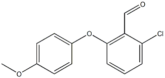 2-chloro-6-(4-methoxyphenoxy)benzaldehyde Struktur