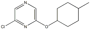 2-chloro-6-[(4-methylcyclohexyl)oxy]pyrazine Struktur