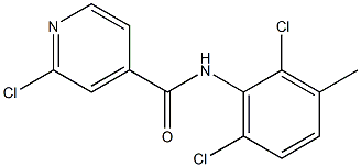 2-chloro-N-(2,6-dichloro-3-methylphenyl)pyridine-4-carboxamide Struktur