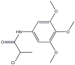 2-chloro-N-(3,4,5-trimethoxyphenyl)propanamide Struktur