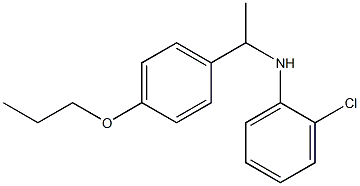 2-chloro-N-[1-(4-propoxyphenyl)ethyl]aniline Struktur