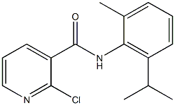 2-chloro-N-[2-methyl-6-(propan-2-yl)phenyl]pyridine-3-carboxamide Struktur