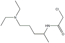 2-chloro-N-[5-(diethylamino)pentan-2-yl]acetamide Struktur