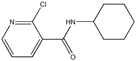 2-chloro-N-cyclohexylpyridine-3-carboxamide Struktur