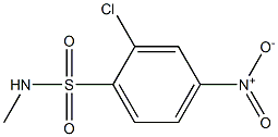 2-chloro-N-methyl-4-nitrobenzene-1-sulfonamide Struktur