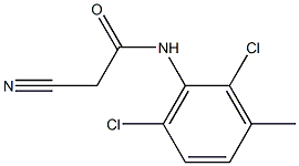 2-cyano-N-(2,6-dichloro-3-methylphenyl)acetamide Struktur