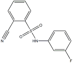 2-cyano-N-(3-fluorophenyl)benzenesulfonamide Struktur