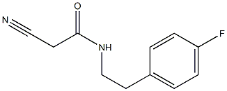 2-cyano-N-[2-(4-fluorophenyl)ethyl]acetamide Struktur