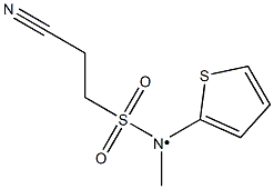 2-cyano-N-methyl-N-(thiophen-2-yl)ethane-1-sulfonamido Struktur