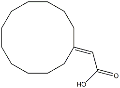 2-cyclododecylideneacetic acid Struktur