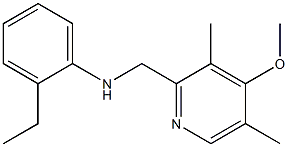 2-ethyl-N-[(4-methoxy-3,5-dimethylpyridin-2-yl)methyl]aniline Struktur