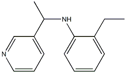 2-ethyl-N-[1-(pyridin-3-yl)ethyl]aniline Struktur