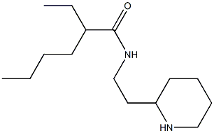 2-ethyl-N-[2-(piperidin-2-yl)ethyl]hexanamide Struktur