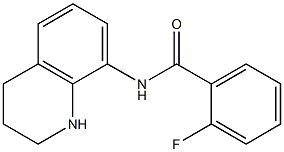 2-fluoro-N-(1,2,3,4-tetrahydroquinolin-8-yl)benzamide Struktur