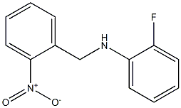 2-fluoro-N-[(2-nitrophenyl)methyl]aniline Struktur