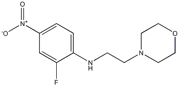 2-fluoro-N-[2-(morpholin-4-yl)ethyl]-4-nitroaniline Struktur