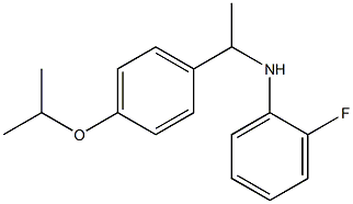 2-fluoro-N-{1-[4-(propan-2-yloxy)phenyl]ethyl}aniline Struktur